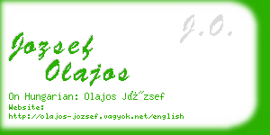 jozsef olajos business card